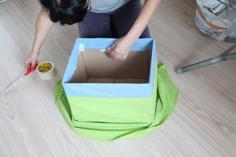 Как сделать красивые коробки для хранения вещей: из ткани, из картона. как украсить картонную коробку для хранения: техника декупаж, изготовления вкладыша из ткани. вязанная из джутовой веревки коробк