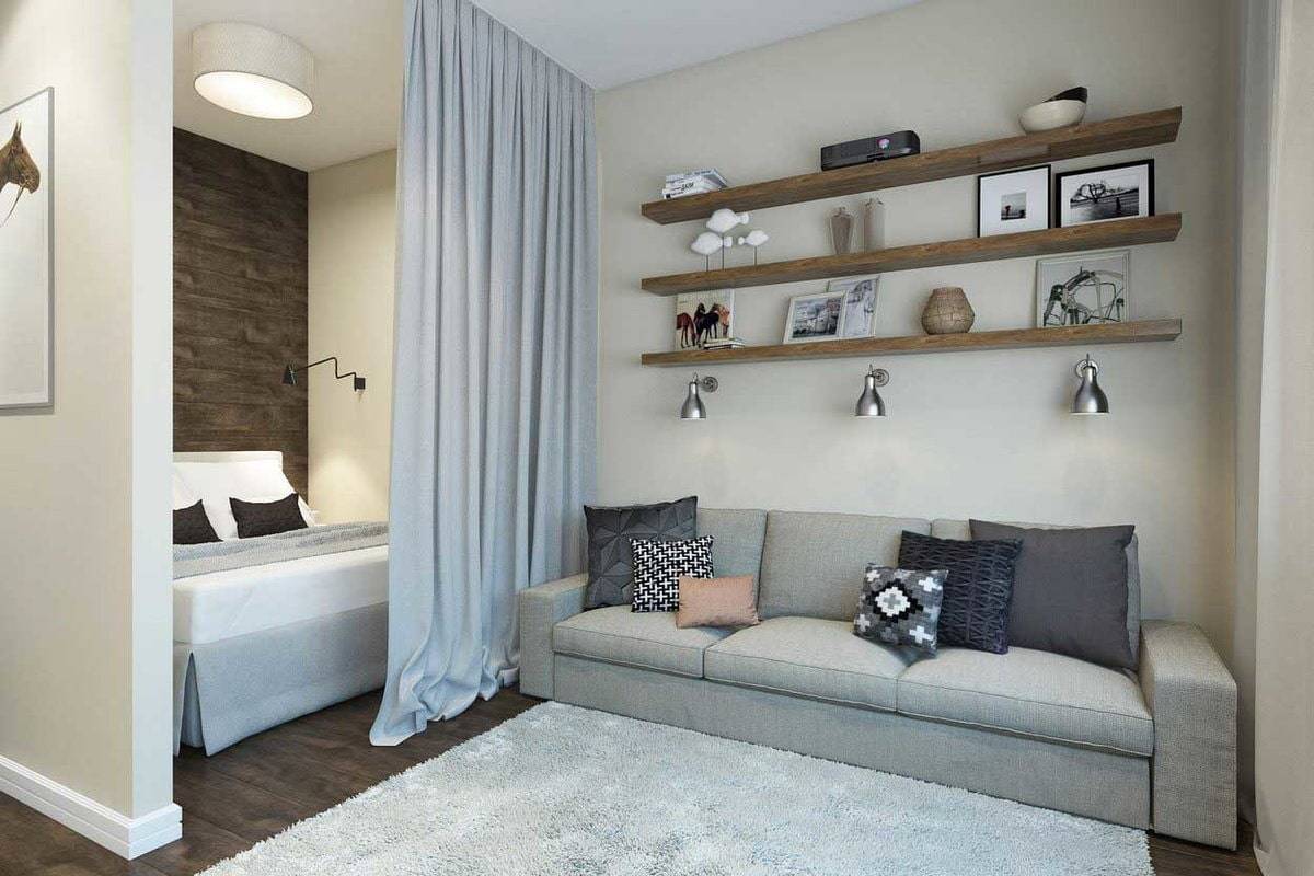 Как разместить кровать в однушке (115 фото): тонкости обустройства для однокомнатной квартиры с двуспальной кроватью