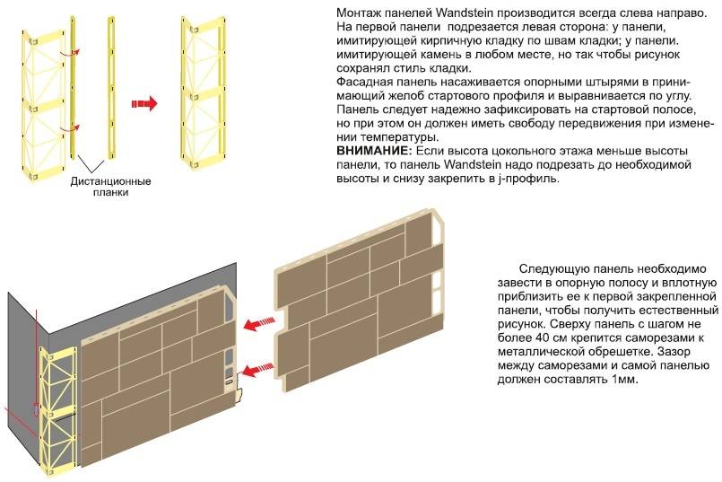 Инструкция по монтажу фасадных панелей docke
