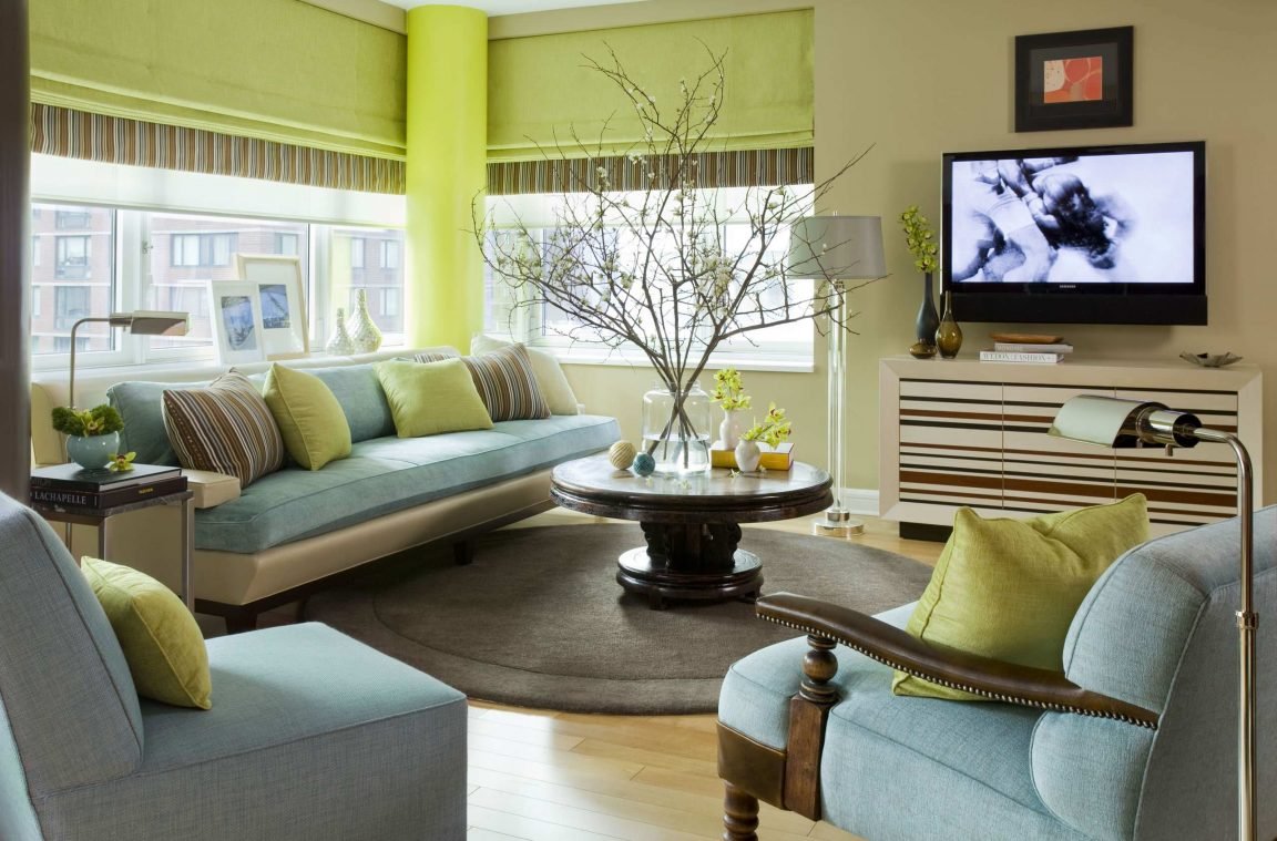 Фисташковый цвет в интерьере квартиры, кухни, спальни, фото
