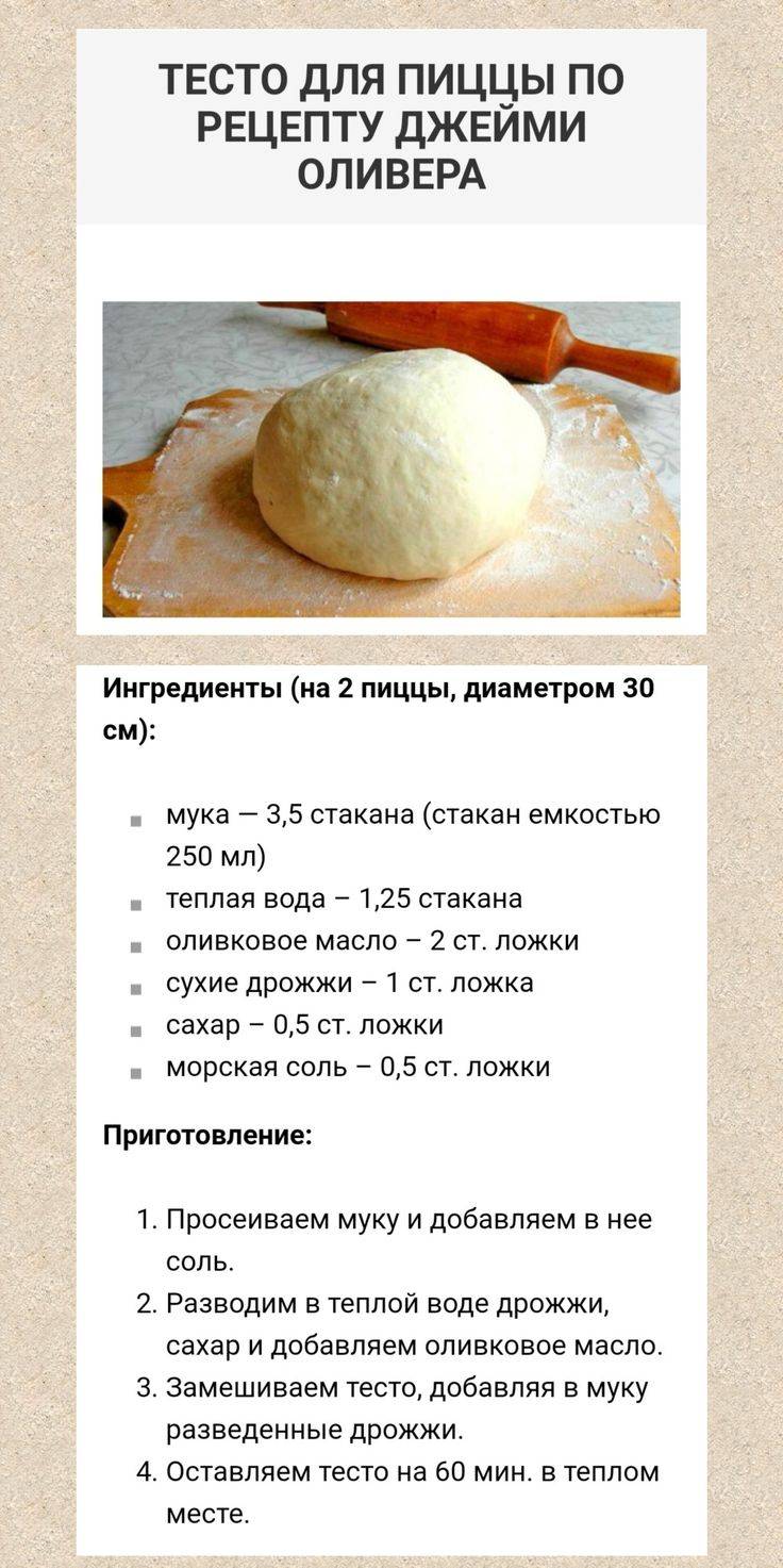 Тонкое тесто для пиццы как в пиццерии - лучший рецепт от домашнего ресторана!