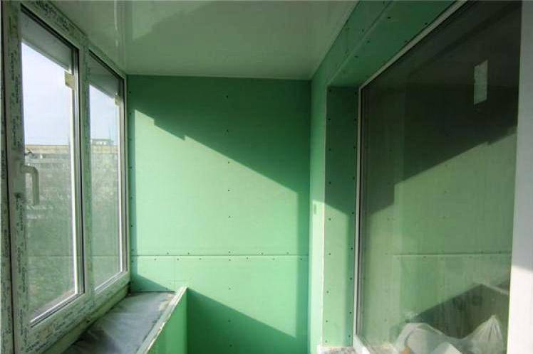 Внутренняя отделка балкона гипсокартоном. инструкция по монтажу гипсокартона на балконе своими руками