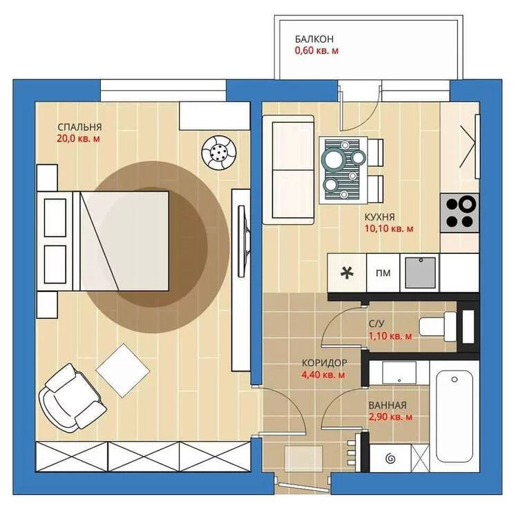 Серия дома копэ: планировка 1, 2-х, 3-х и 4-комнатных квартир с размерами, размеры окон, лоджии и количество этажей в строениях такого типа
