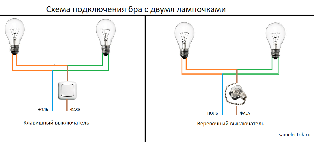 Как правильно подключить выключатель света