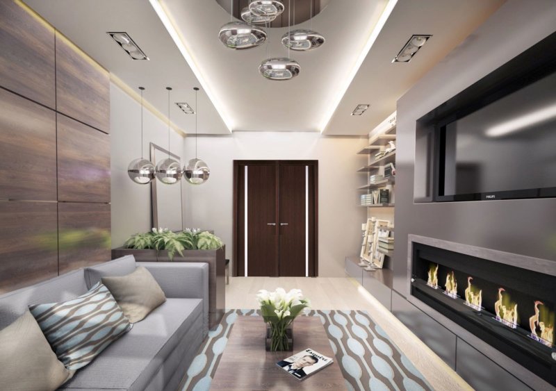 Дизайн проект трехкомнатной квартиры 70 кв м - дизайн интерьера - фото