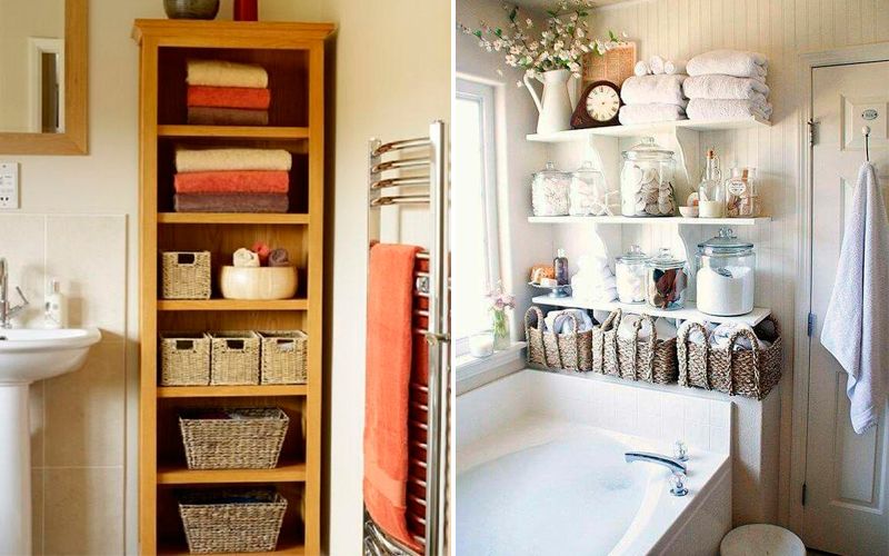 31 идея хранения полотенец в ванной комнате и на кухне