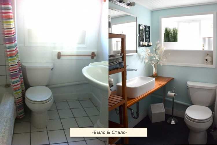 Муж потратил больше месяца, чтобы сделать обалденный ремонт в ванной! фото до и после