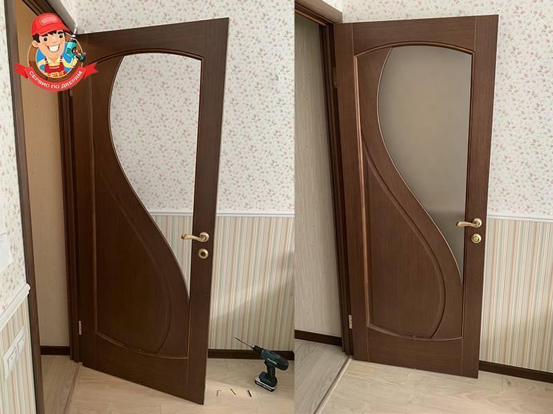 Замена разбитого стекла в межкомнатной двери: как сделать ремонт межкомнатных дверей и поменять стекло своими руками
