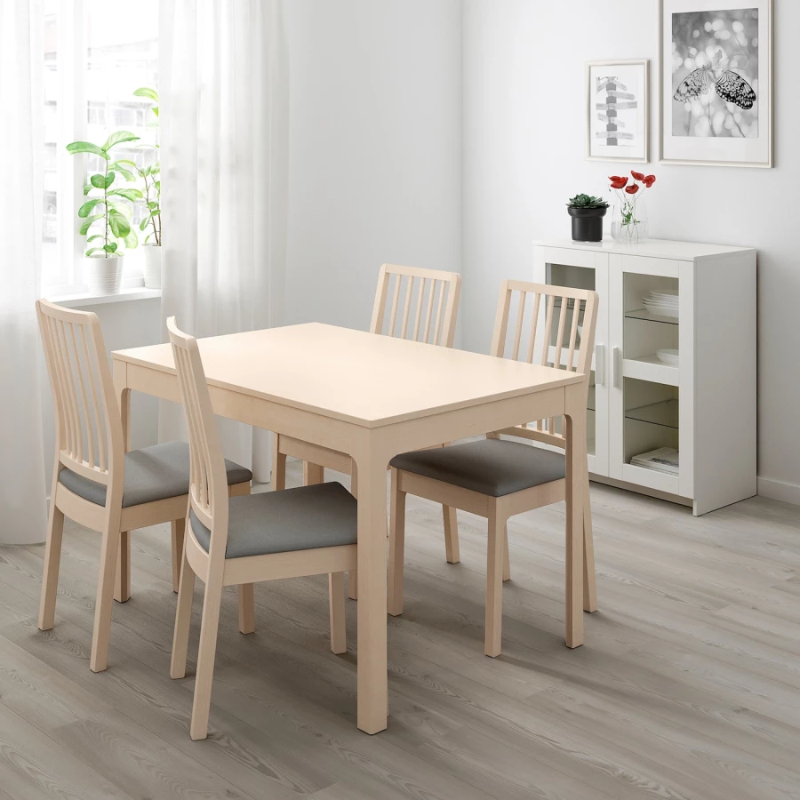 Столы и стулья ikea для кухни (68 фото): кухонные обеденные столы со складными стульями со спинкой