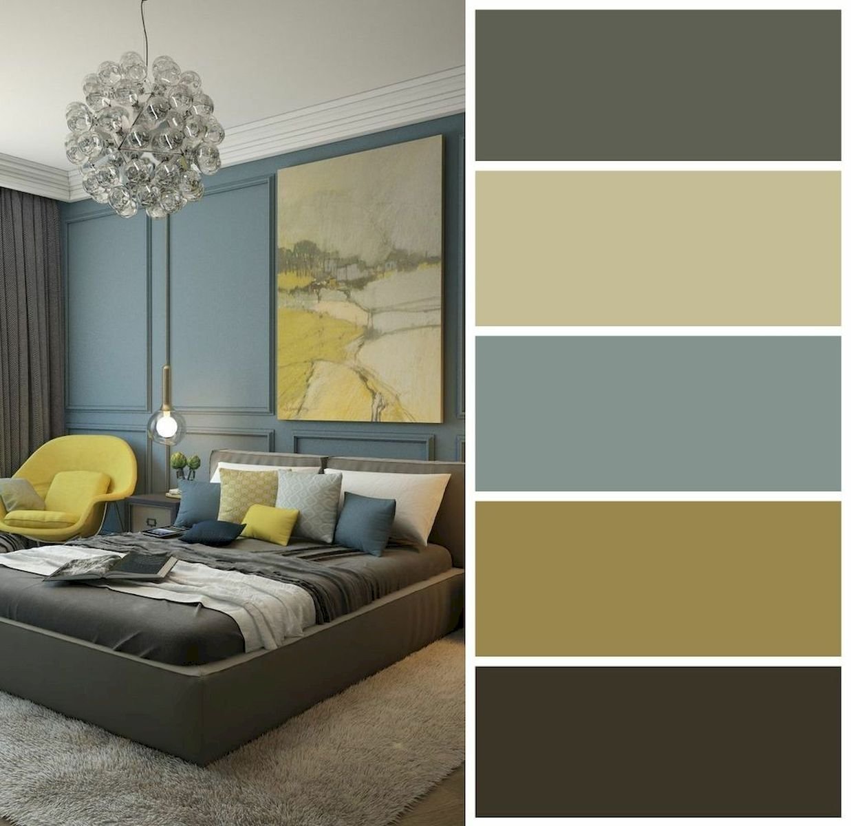 сочетание серого в интерьере с другими цветами комнаты