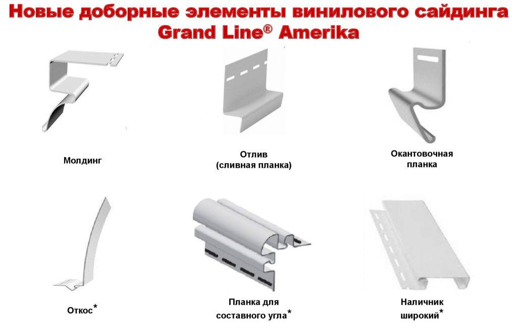 Комплектующие для сайдинга винилового и металлического: размеры фурнитуры (фото)