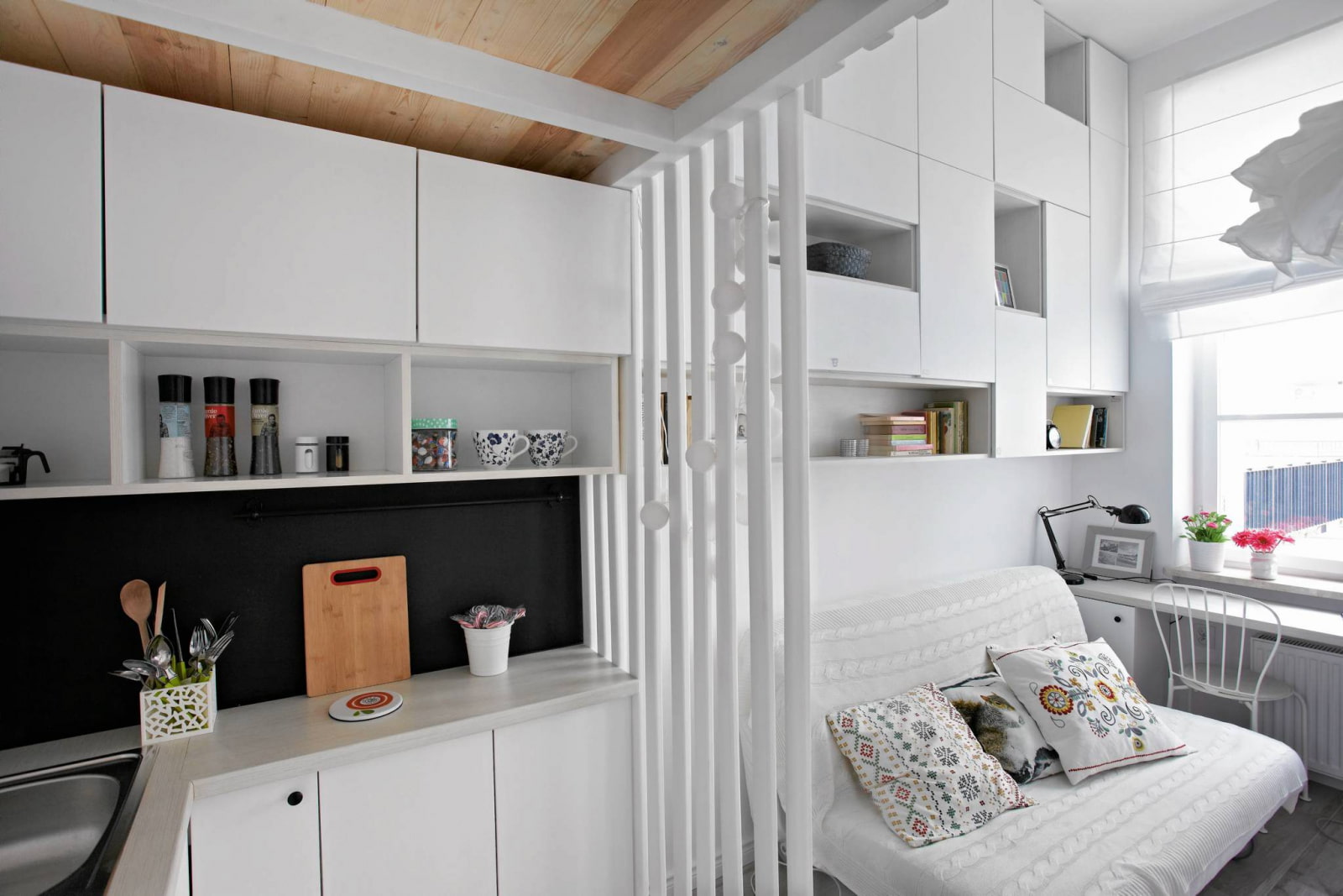 Дизайн квартиры студии 25 кв.м: фото, варианты зонирования и практические советы.
