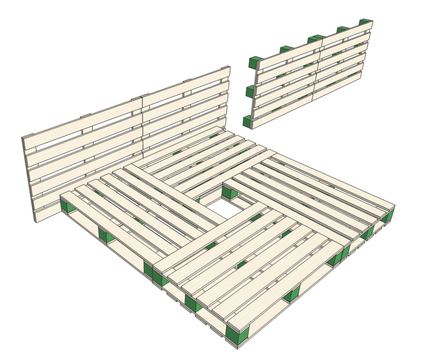 Как собрать кровать из поддонов своими руками по шагам