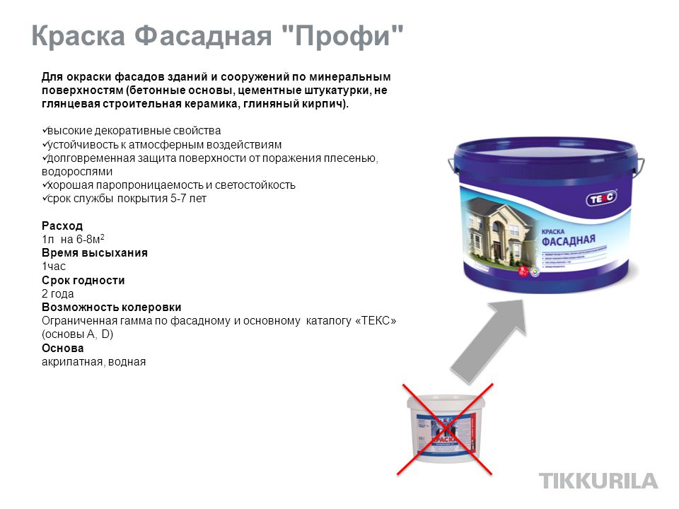 Как подсчитать расход фасадной краски на 1м2
