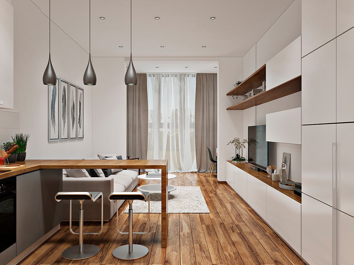 Дизайн маленькой студии: планировка интерьера квартиры для 12, 16, 29 кв м с фото