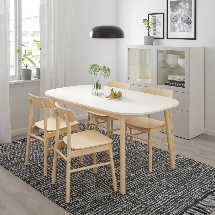 Стулья для кухни ikea : складные деревянные белые кухонные модели со спинкой