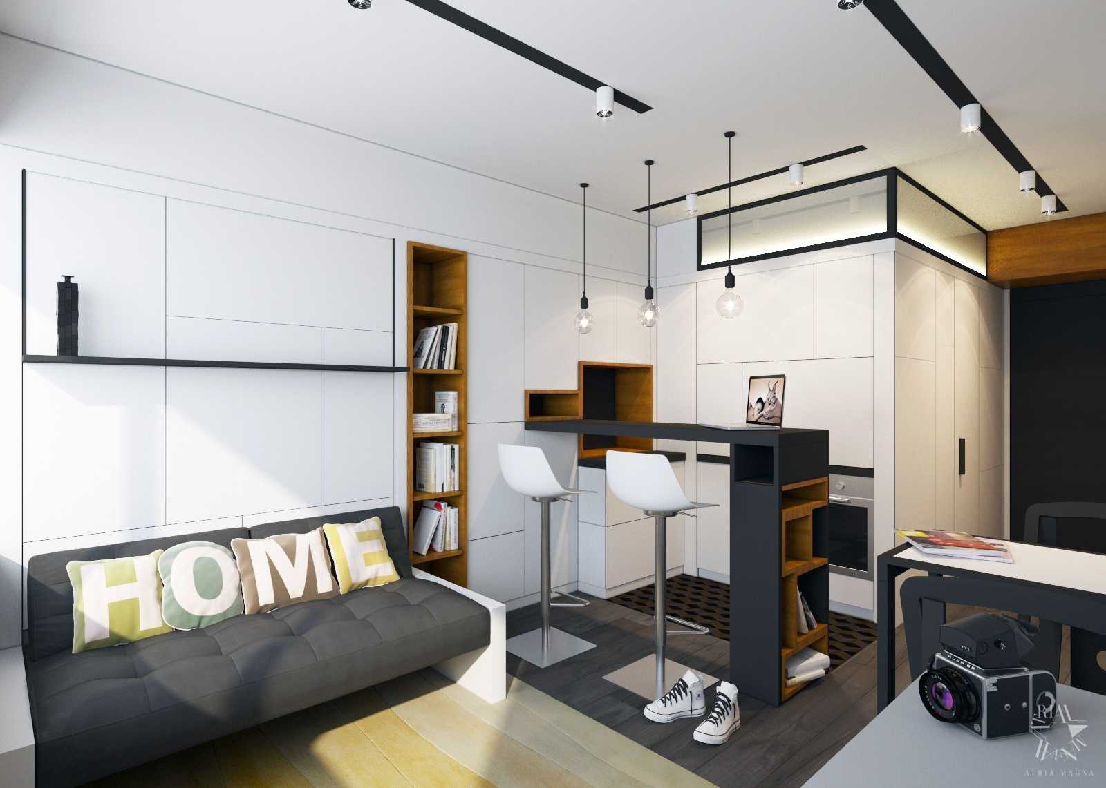 Дизайн квартиры студии 25 кв.м: разделение на зоны, фото с одним окном | domoked.ru