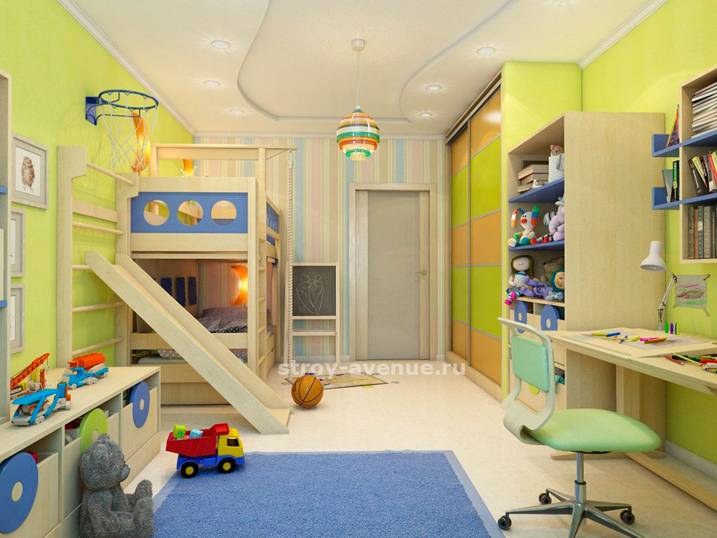 Ремонт детской комнаты своими руками: потолок, стены и пол