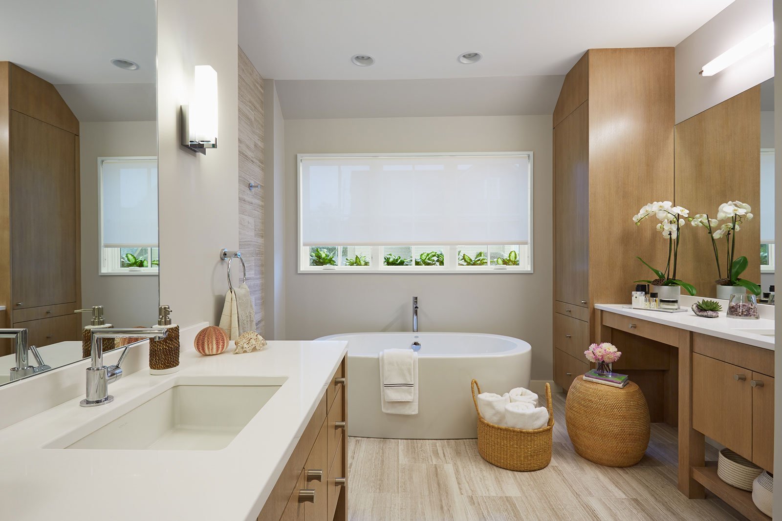 ванные комнаты с окном дизайн интерьер