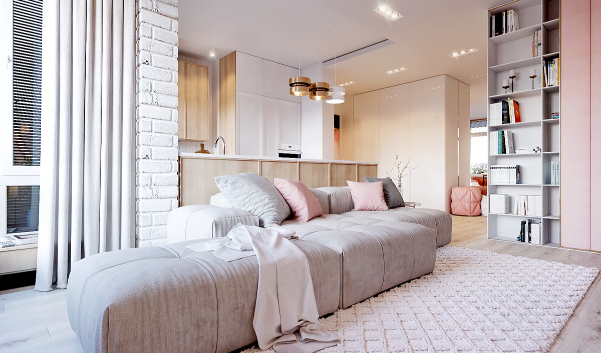 Дизайн квартиры 2018 в светлых тонах: современный стиль, реальные фото