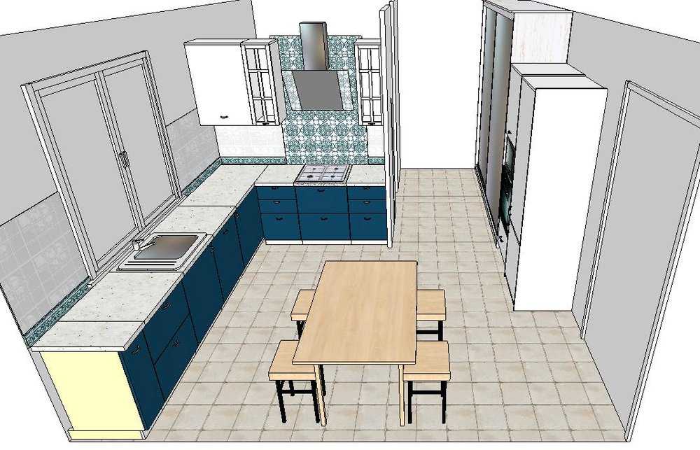 Дизайн кухни 3 на 3: планировка с окном
 - 32 фото