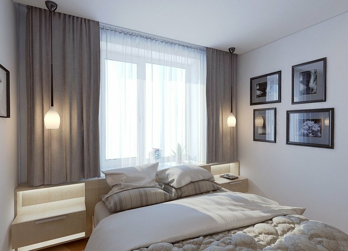 Кровать у окна в спальне: дизайн, оформление интерьера, стильные решения