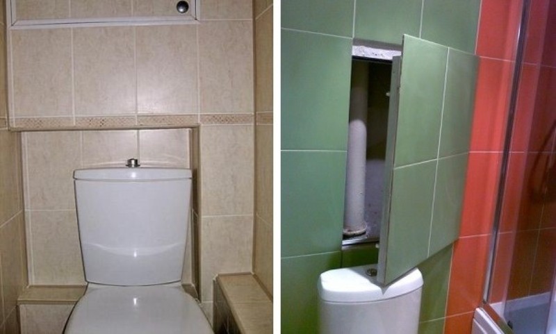 Как закрыть трубы в туалете: задняя стенка туалета, как спрятать стояк, задекорировать канализационные трубы, как обшить короб, убрать трубы