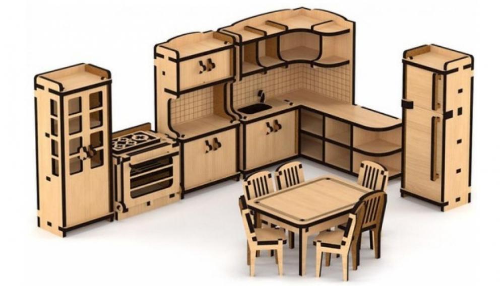 Набор кухонной мебели: комплект предметов мебели для кухни