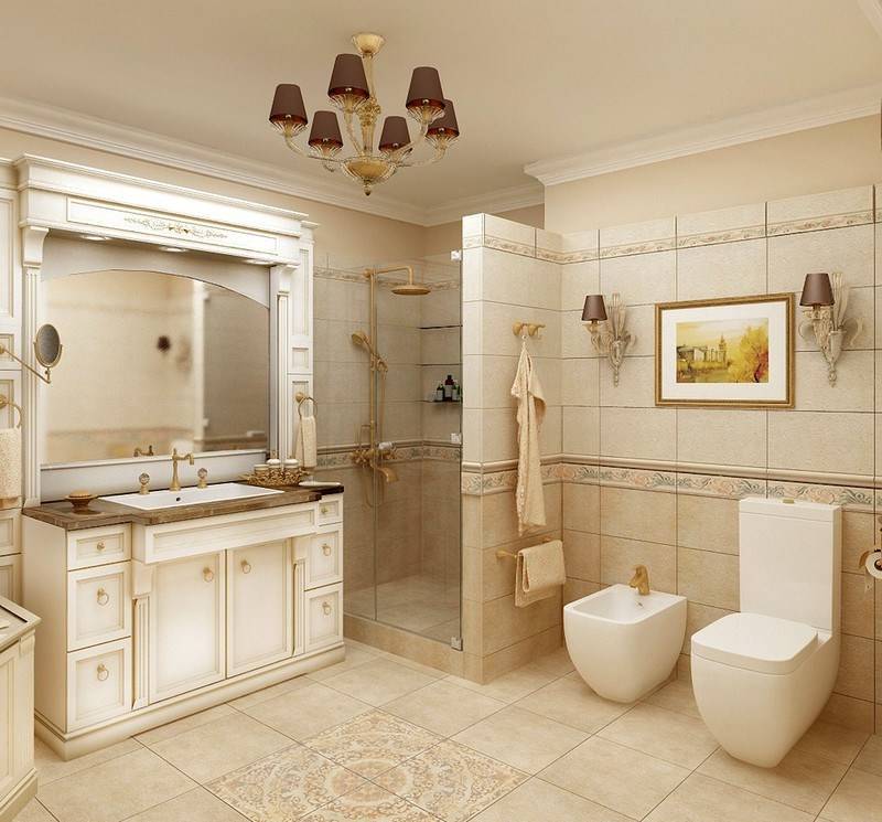 Ванная комната в классическом стиле - 15 фото и идеи дизайна