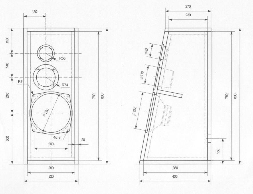 Домашняя акустика своими руками чертежи