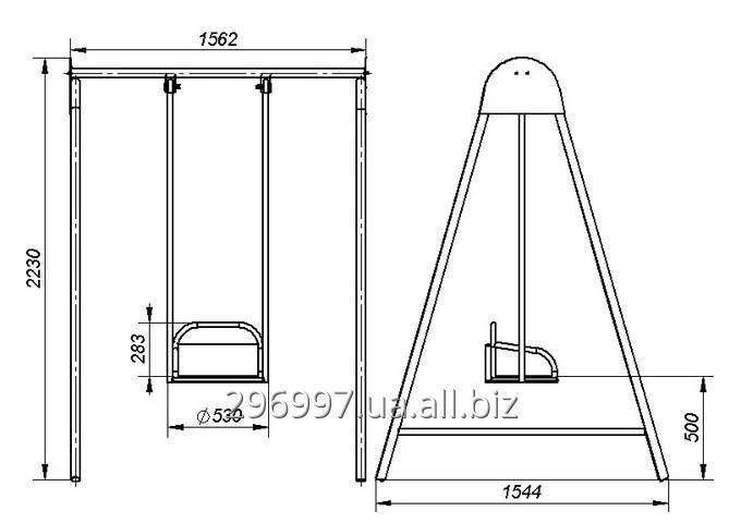 Качели сделать самому из металла чертеж с размерами