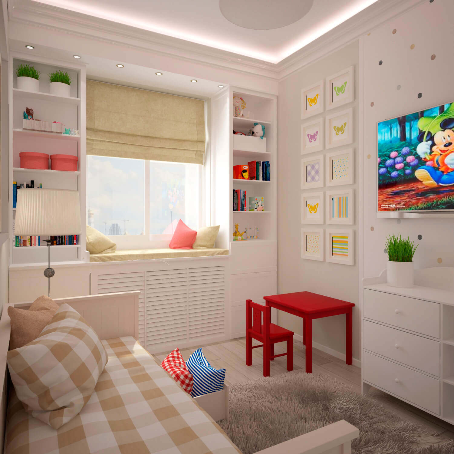 интерьер детской комнаты 14 кв