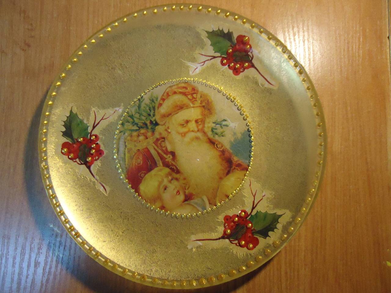 Прямой и обратный декупаж тарелок для начинающих