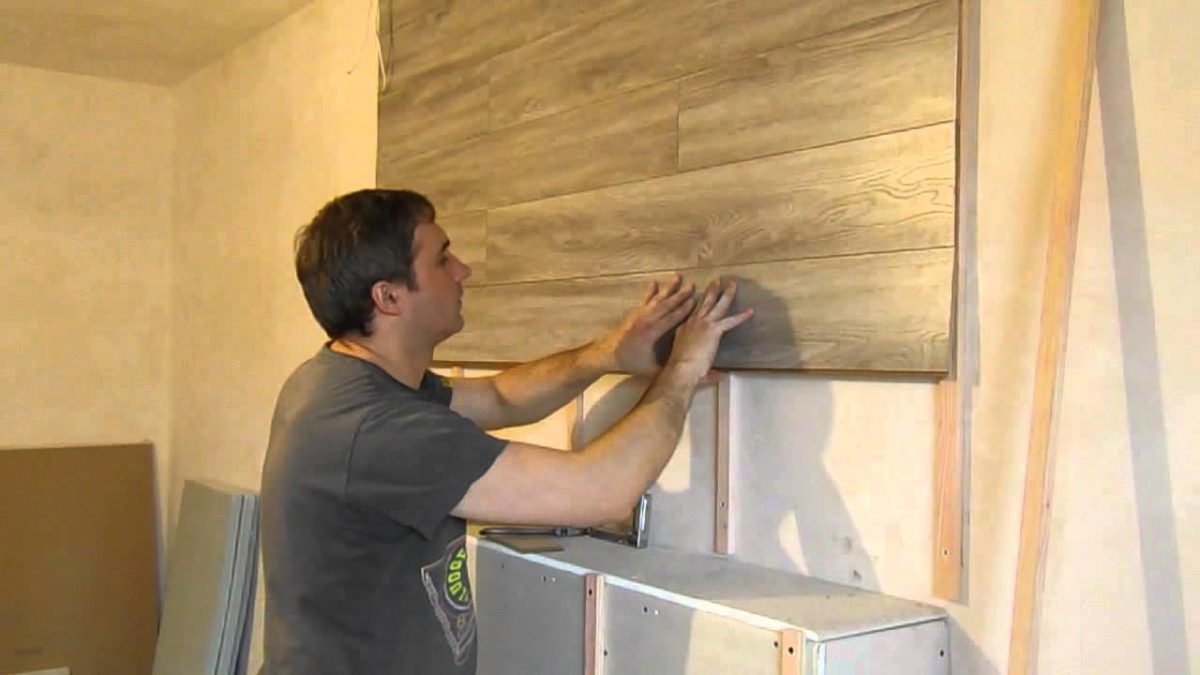 Как крепить ламинат на стену: способы монтажа, разновидности крепежа