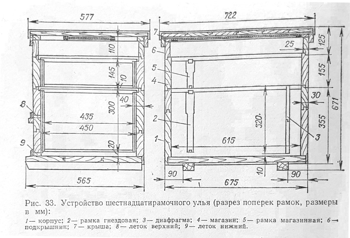 12 рамочного улья чертежи