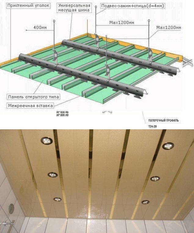 Как установить реечный потолок своими руками | строй советы