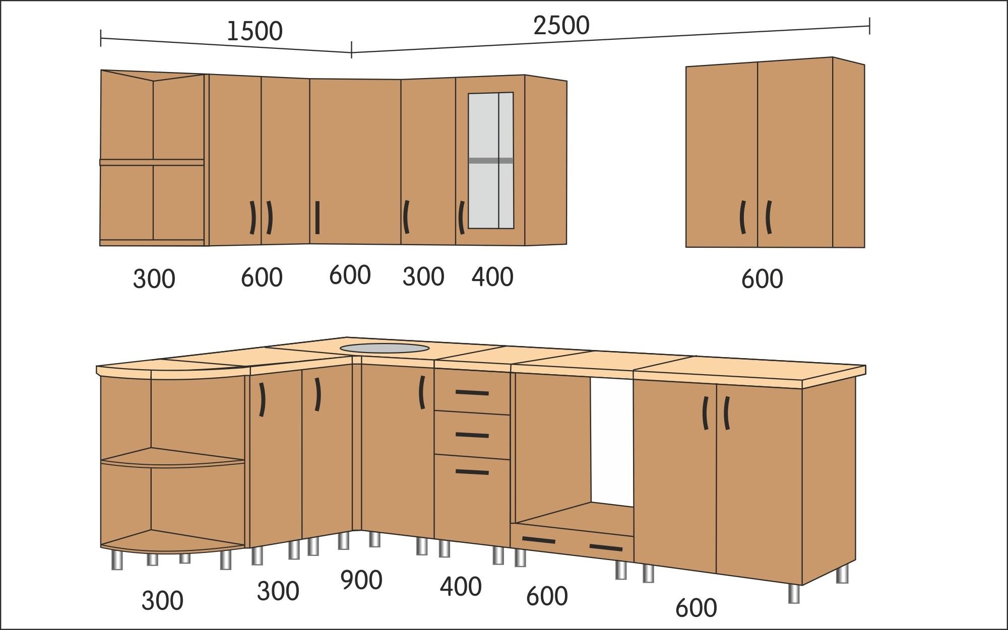 Высота верхних кухонных. Высота кухонной столешницы стандарт для кухни 80. Стандартная ширина столешницы для кухни. Размеры шкафчиков для кухни стандарт. Ширина навесных кухонных шкафов стандарт.