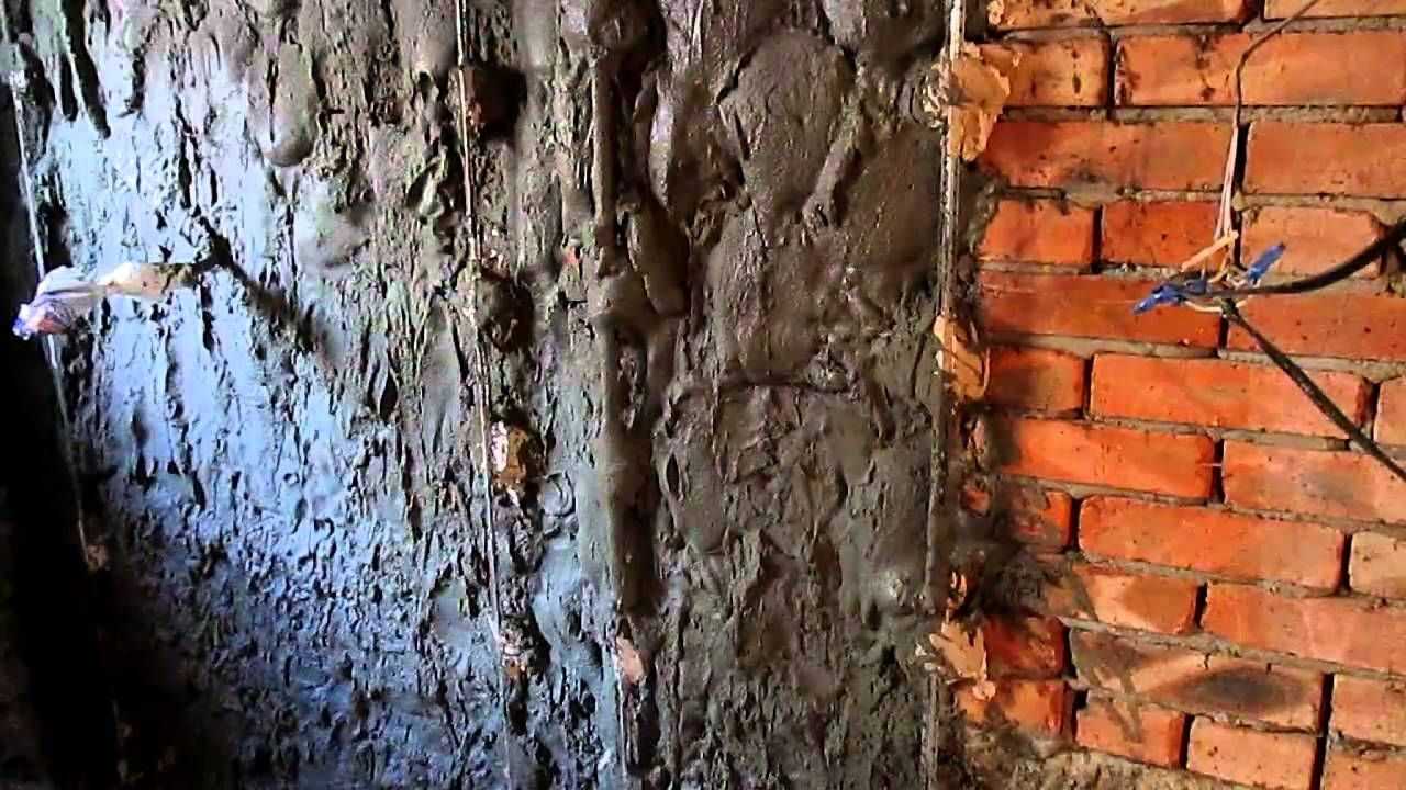 Наружная штукатурка стен из кирпича фасада дома