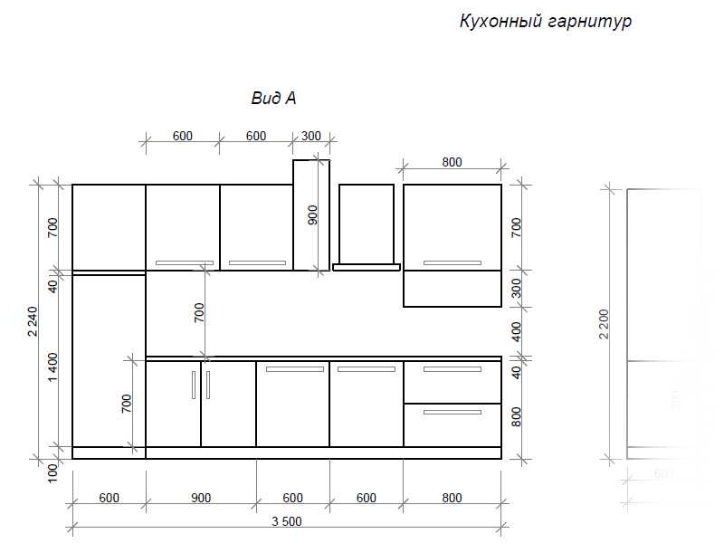 Проекты кухонь с размерами (20 фото): готовые эскизы типовых планировок, как спроектировать кухню