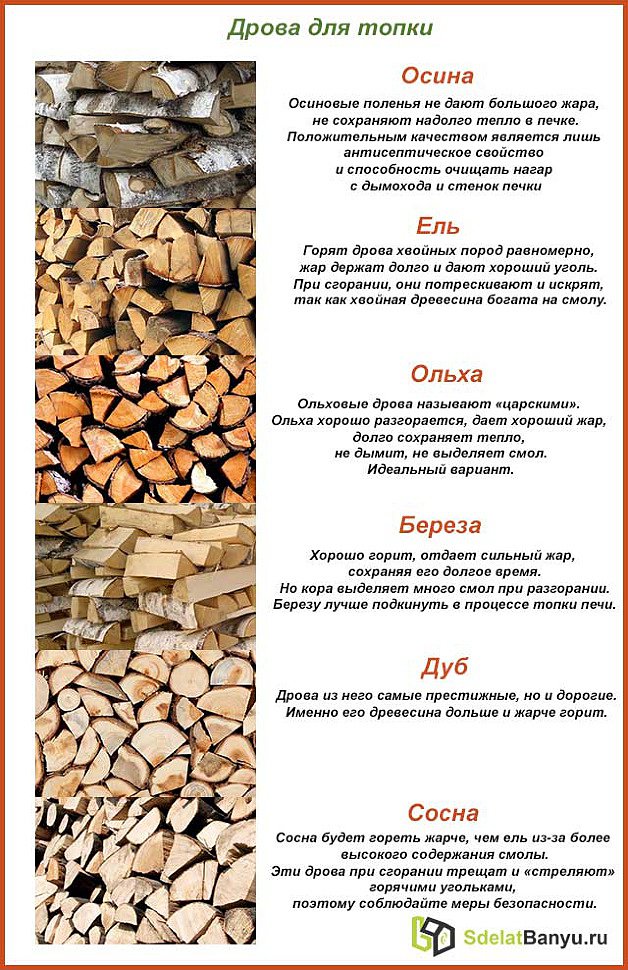 Какими дровами лучше топить печь?